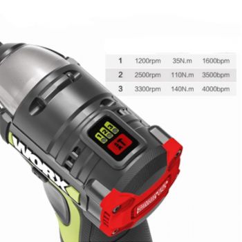 Máy vặn vít động lực dùng pin Li-ion 12V Worx WU132