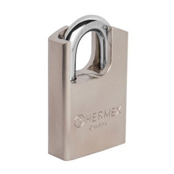 Ổ khoá bấm thân inox chống cắt 60mm Hermex CAI-60A