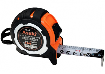 Thước kéo nền trắng cao cấp	 Asaki 10m x 25mm AK-2783