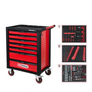Tủ đồ nghề 215 chi tiết KS Tools 826.7215 (chuyên dùng cho garage)
