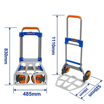 Xe đẩy hàng 2 bánh gấp gọn 100kg Wadfow WWB9A10