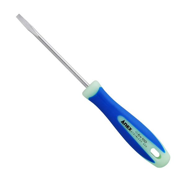 Tô vít 2 cạnh phát quang không gỉ Anex No.1505-8x150
