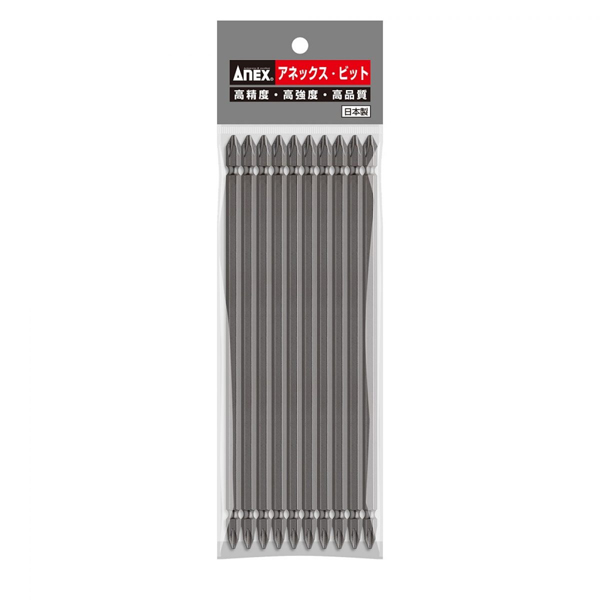 Vỉ 10 mũi vít 2 đầu có từ tính ANEX AP-14M+2x300