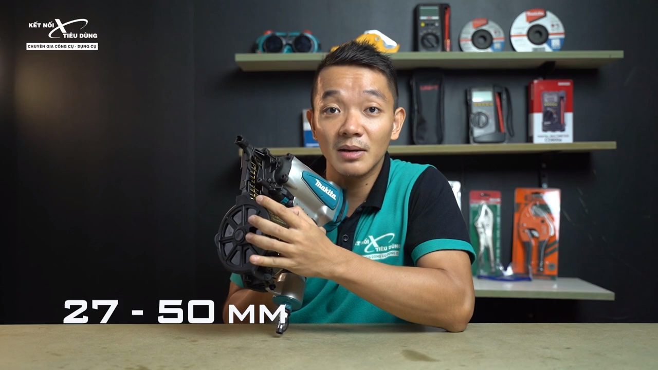 [Review] Thử M&aacute;y Bắn Đinh Cuộn Makita AN560: Mạnh, Nhanh, An To&agrave;n, Bắn Ngọt - độ d&agrave;i đinh