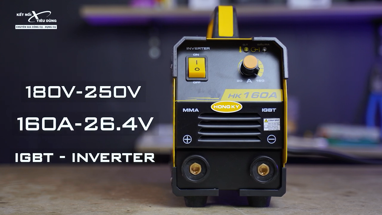 M&aacute;y h&agrave;n sử dụng d&ograve;ng điện đầu v&agrave;o 1 pha v&agrave; d&ograve;ng ra tối đa 160V