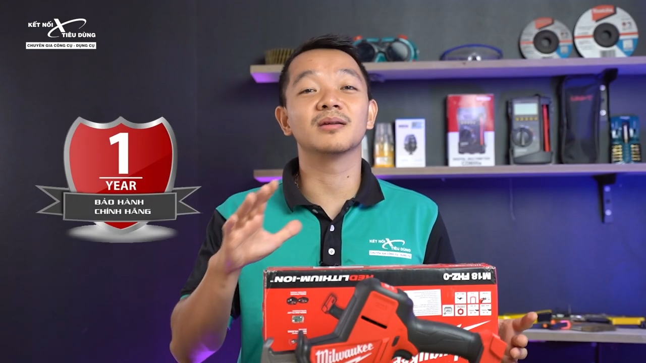 Bảo hành chính hãng 1 năm khi mua máy cưa kiếm M18 FHZ tại Kết Nối Tiêu Dùng