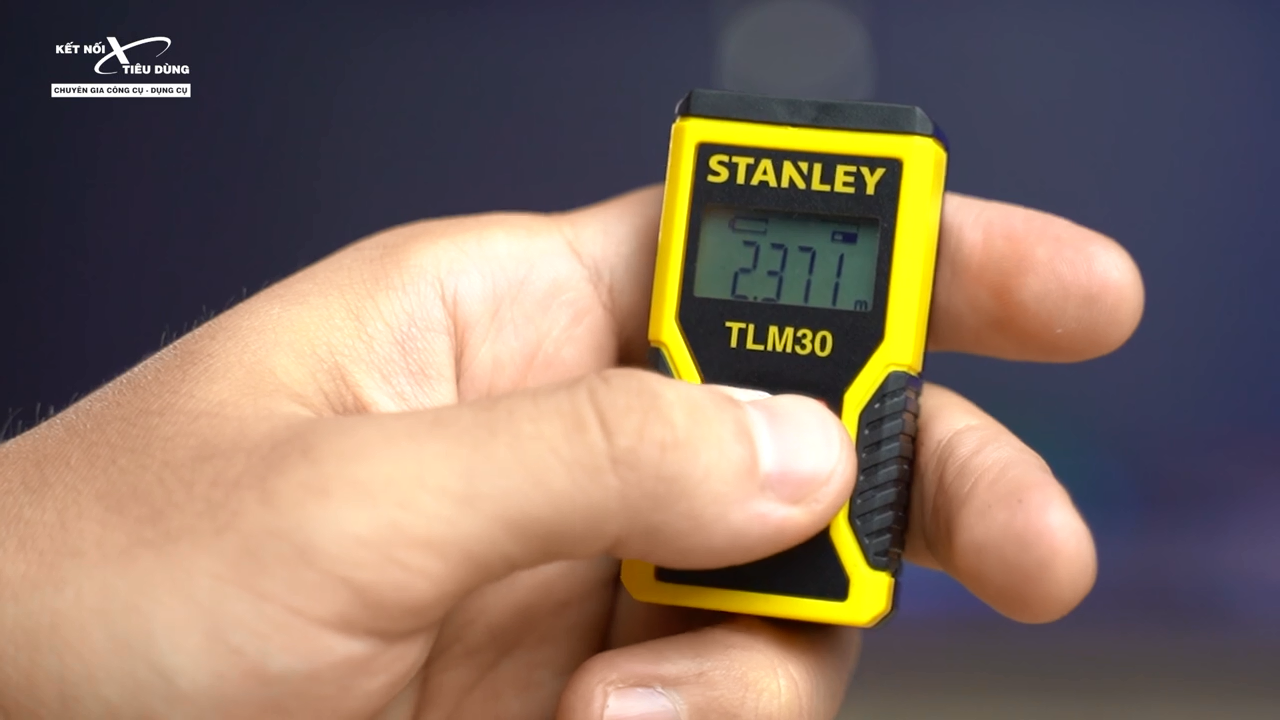 C&aacute;ch sử dụng thước đo khoảng c&aacute;ch Stanley TLM 30 cũng cực kỳ đơn giản