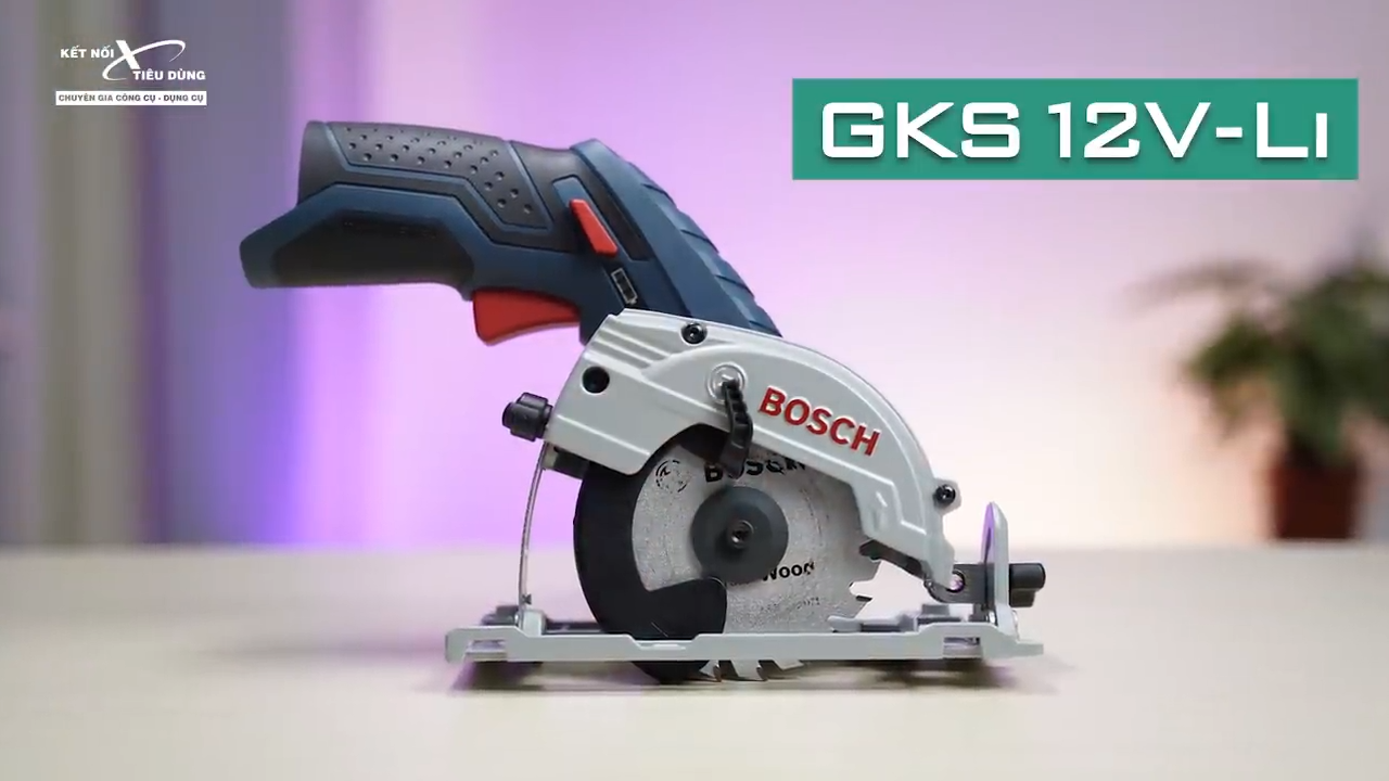M&aacute;y cưa đĩa Bosch GKS 12V-Li t&iacute;ch hợp nhiều t&iacute;nh năng hiện đại bảo vệ an to&agrave;n cho người d&ugrave;ng