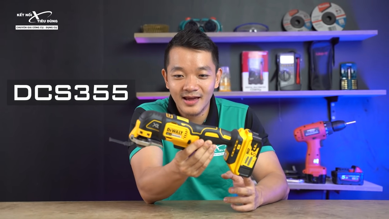 M&aacute;y cắt Dewalt DCS355 l&agrave; sản phẩm kh&ocirc;ng thể thiếu trong bộ đồ nghề của Anh Em