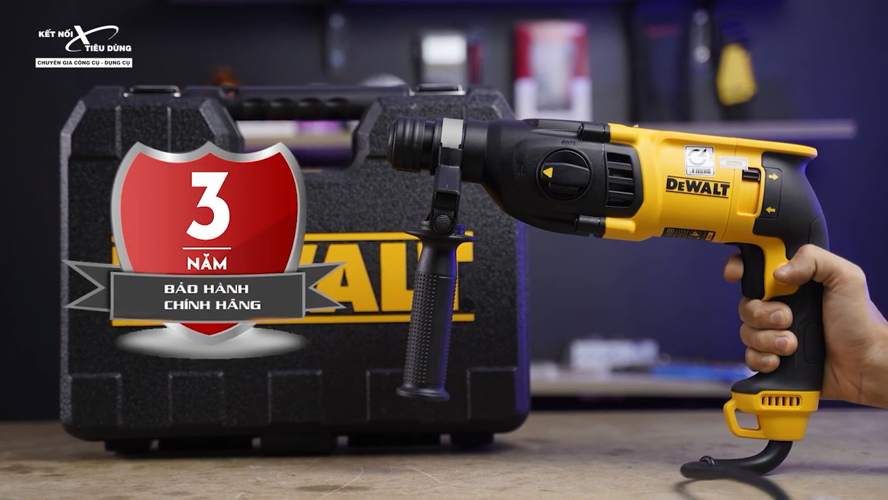 M&aacute;y khoan của thương hiệu Dewalt được bảo h&agrave;nh ch&iacute;nh h&atilde;ng l&ecirc;n đến 3 năm