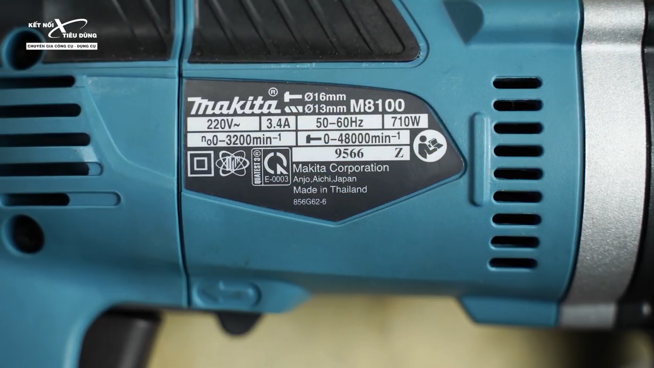 M&aacute;y khoan c&oacute; c&ocirc;ng suất động cơ 710W hoạt động mạnh mẽ tr&ecirc;n nhiều loại vật liệu cứng