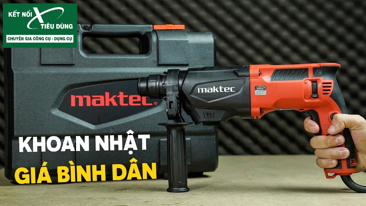 M&aacute;y khoan b&uacute;a Maktec MT871 với c&ocirc;ng suất mạnh mẽ v&agrave; gi&aacute; cả hợp l&yacute;