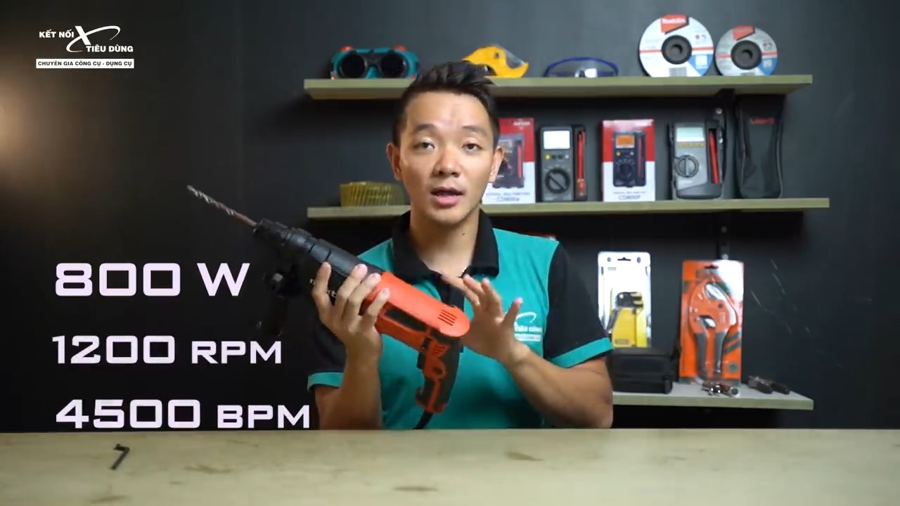 M&aacute;y khoan b&uacute;a Maktec MT871 c&oacute; c&aacute;c th&ocirc;ng số kỹ thuật cực kỳ ấn tượng 