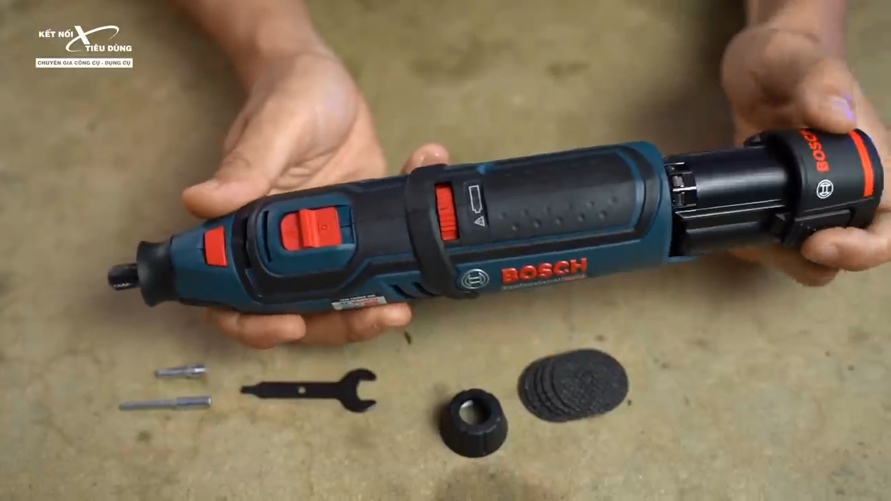 M&aacute;y x&agrave;i pin 12V hiện đại của Bosch cho tốc độ kh&ocirc;ng tải l&ecirc;n đến 35000 v&ograve;ng/ ph&uacute;t