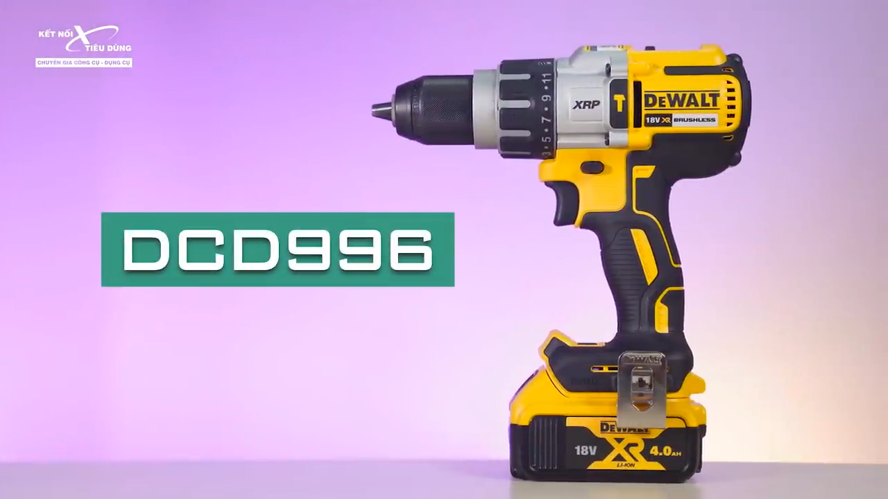 M&aacute;y khoan Dewalt DCD996 l&agrave; sản phẩm c&oacute; t&iacute;nh ứng dụng cao, mang đến khả năng vận h&agrave;nh ổn định v&agrave; bền bỉ