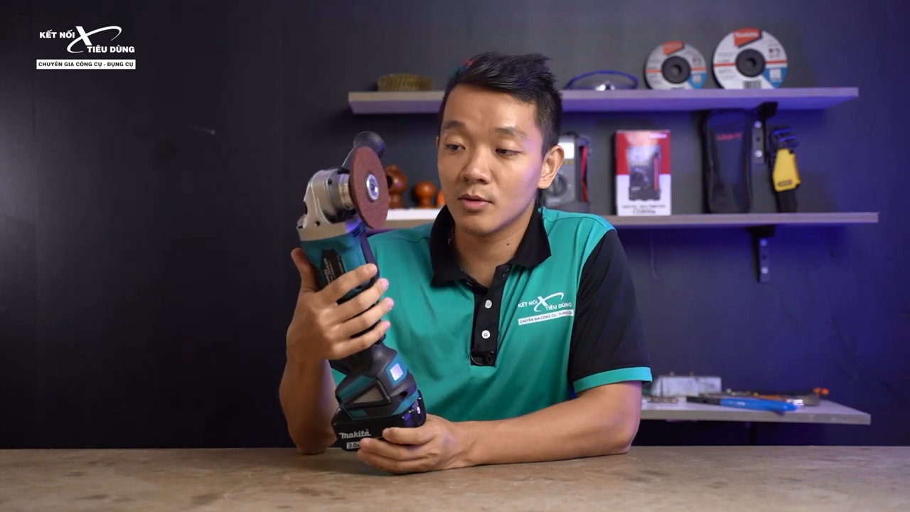 Mua m&aacute;y m&agrave;i g&oacute;c pin 18V Makita DGA408 ch&iacute;nh h&atilde;ng, gi&aacute; tốt ở đ&acirc;u?