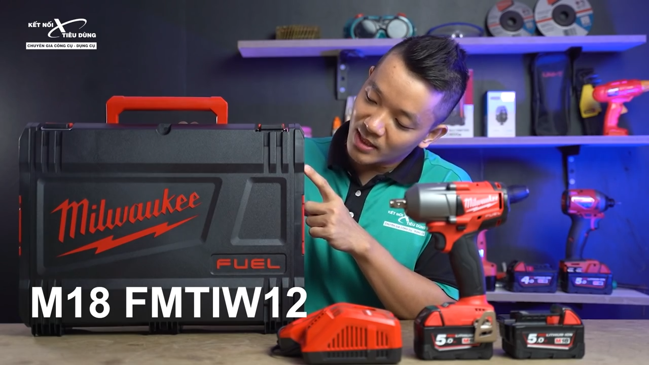 M&aacute;y siết bu l&ocirc;ng Milwaukee M18 FMTIW12 l&agrave; d&ograve;ng m&aacute;y ti&ecirc;u biểu trong hệ sinh th&aacute;i pin 18V của Milwaukee