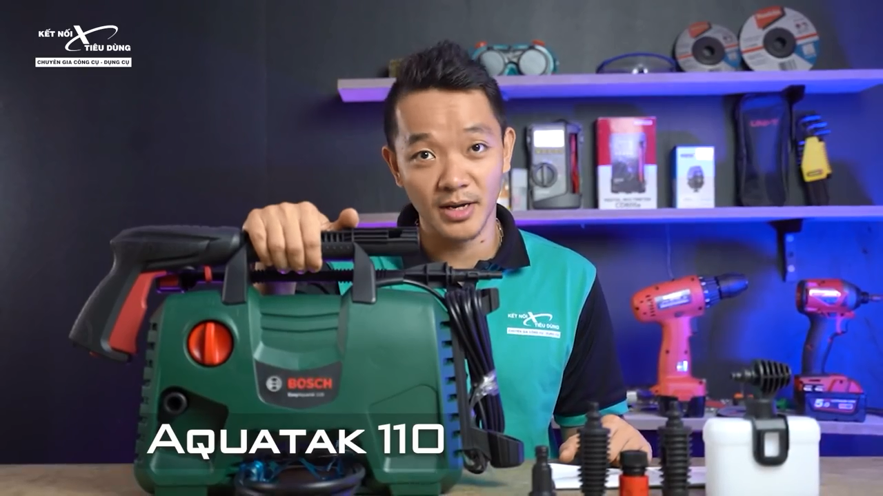 Mua m&aacute;y xịt rửa &aacute;p lực Bosch AQT 110 ch&iacute;nh h&atilde;ng gi&aacute; tốt ở đ&acirc;u?