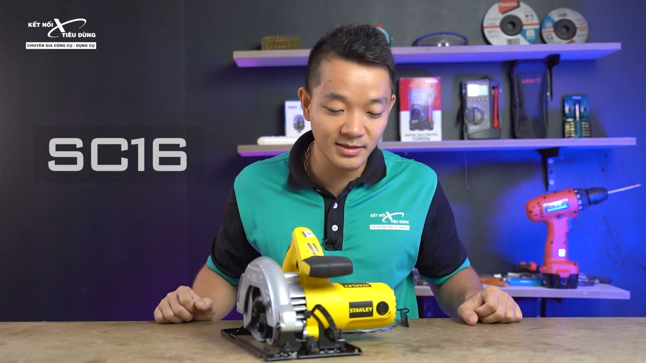 M&aacute;y cưa đĩa Stanley SC16 gi&aacute; rẻ, c&ocirc;ng suất lớn, đầy đủ t&iacute;nh năng, cắt gỗ ngon l&agrave;nh