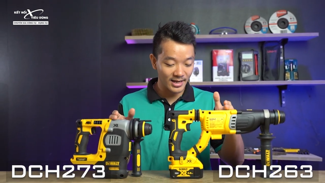 M&aacute;y khoan b&uacute;a DCH263 l&agrave; một trong những m&aacute;y khoan d&ugrave;ng pin mạnh nhất của Dewalt