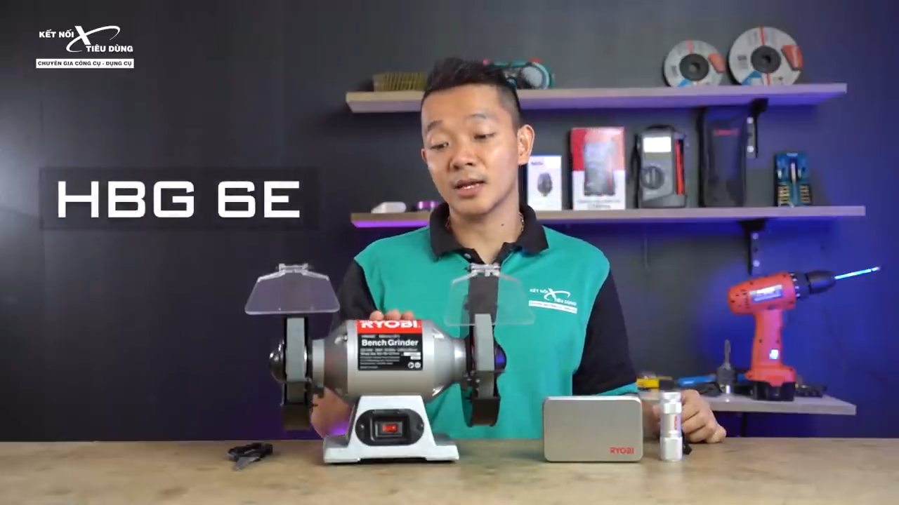 M&aacute;y m&agrave;i Ryobi HBG6E chuy&ecirc;n được ứng dụng trong c&aacute;c ng&agrave;nh x&acirc;y dựng, cơ kh&iacute; gi&uacute;p m&agrave;i vật liệu nhanh ch&oacute;ng, hiệu quả