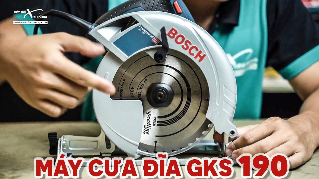 M&aacute;y cưa đĩa Bosch GKS 190 - Trợ thủ đắc lực khi l&agrave;m mộc