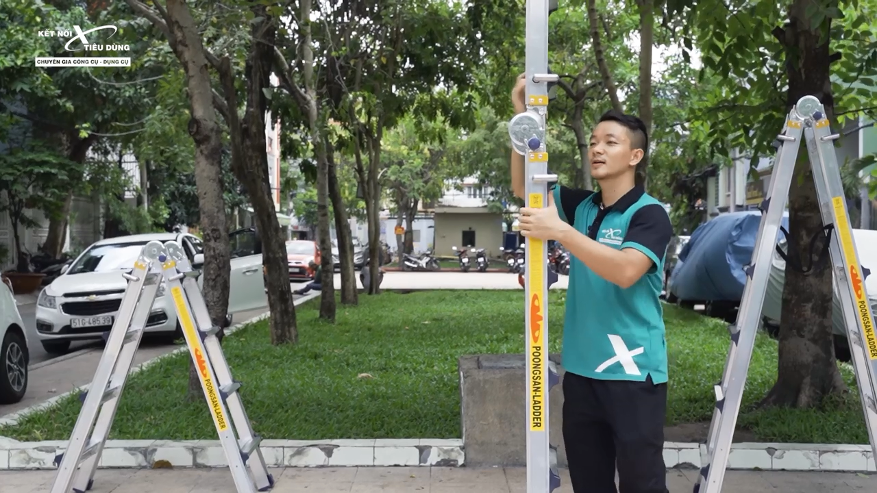 Thang nh&ocirc;m Poongsan PS-45 c&oacute; thiết kế linh hoạt