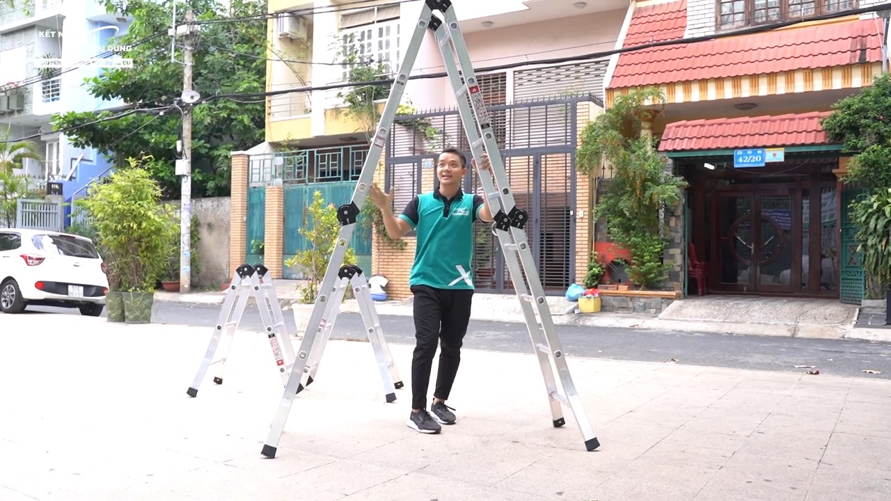kết cấu thang dạng chữ A lớn được nhiều người sử dụng