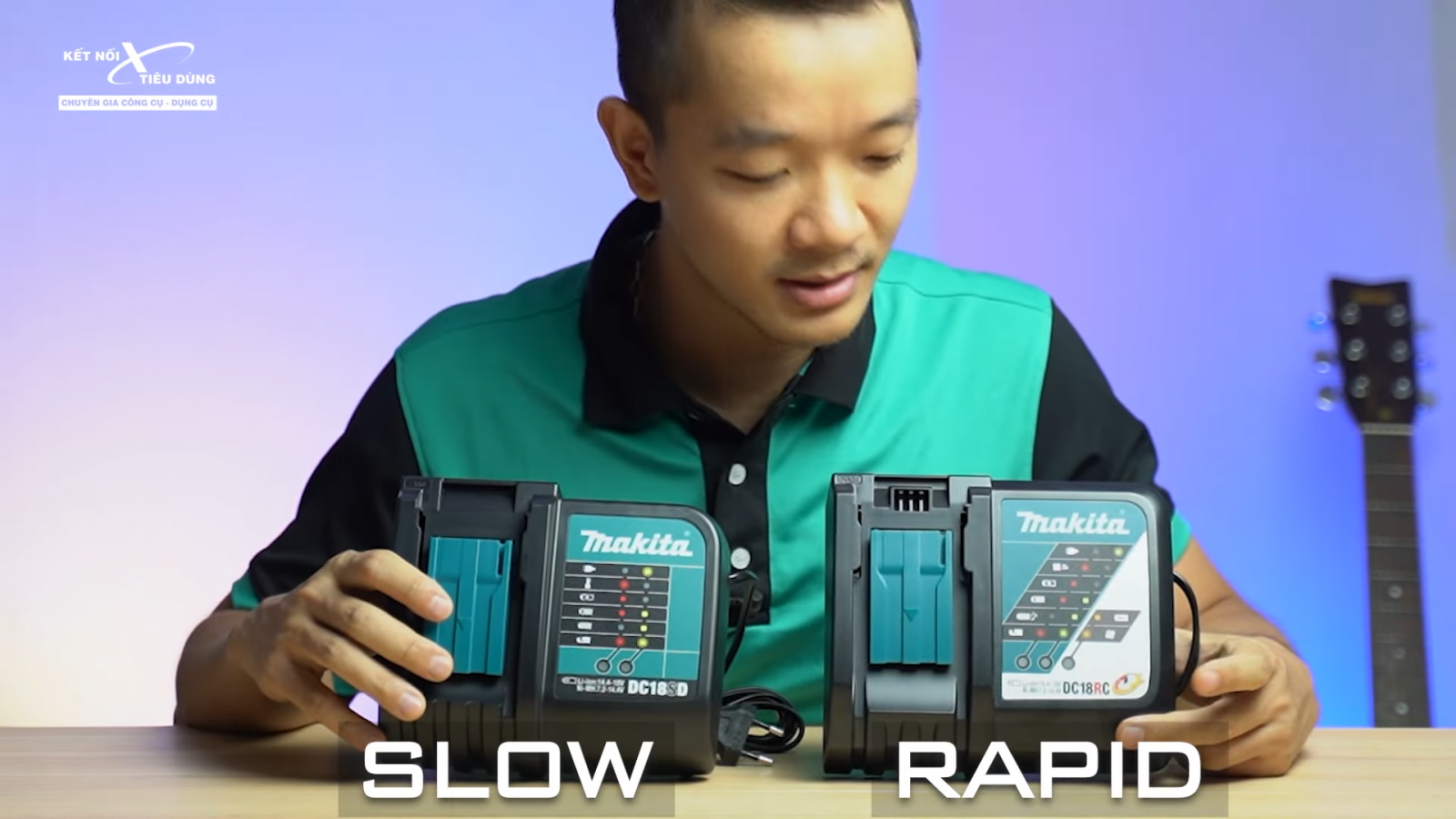 Cách đọc đèn báo sạc pin Makita DC18RC, DC18SD - Tính năng đỉnh ít người biết của sạc pin Makita
