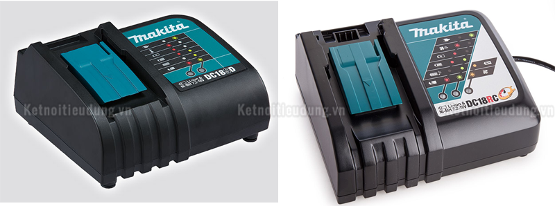 Cách đọc đèn báo sạc pin Makita DC18RC, DC18SD - Tính năng đỉnh ít người biết của sạc pin Makita