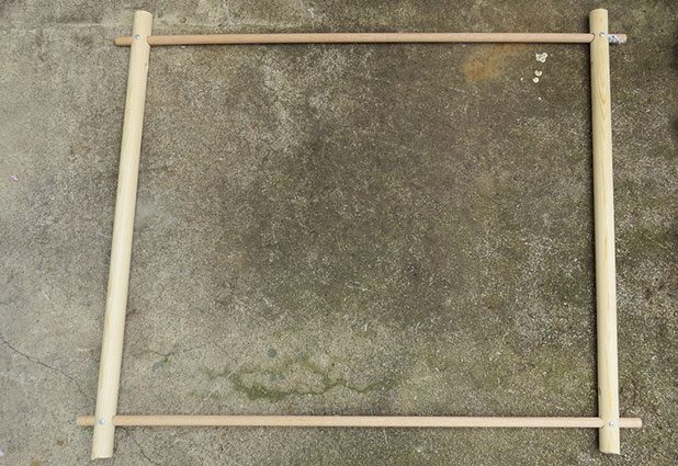 Tạo khung cho chiếc ghế võng