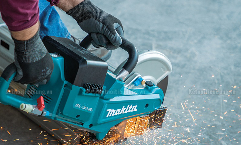 Máy cắt bê tông dùng pin 18V Makita DCE090T2X2 (230MM/BL)