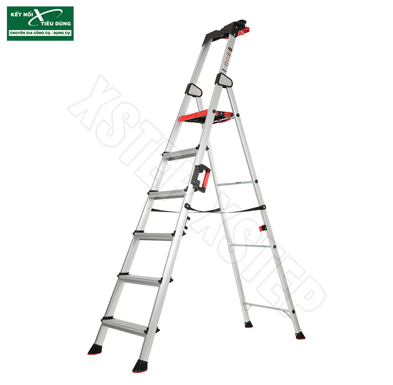 N&ecirc;n Mua Thang Nh&ocirc;m Loại N&agrave;o? Hướng Dẫn Chi Tiết 2020 - thang nh&ocirc;m ghế Xstep XL-06