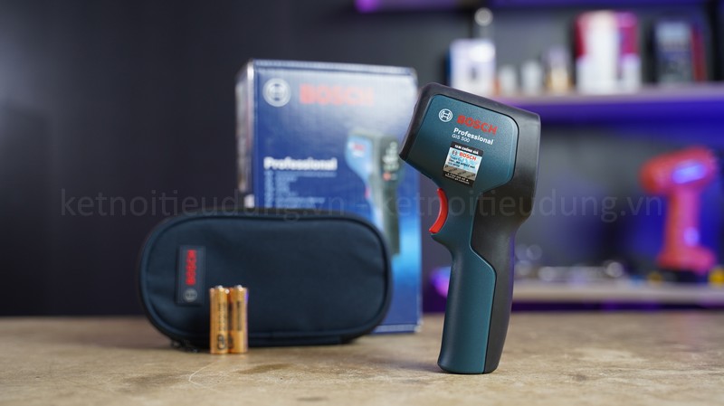 Review m&aacute;y đo nhiệt độ laser Bosch GIS 500, đo tới 500 độ C, đo được từ xa