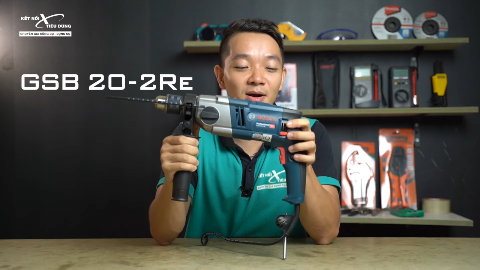 Review m&aacute;y khoan động lực Bosch GSB 20-2RE: 800W, c&oacute; b&uacute;a, hộp số 2 cấp, đi c&ocirc;ng trinh ngon - th&ocirc;ng tin chi tiết m&aacute;y khoan 