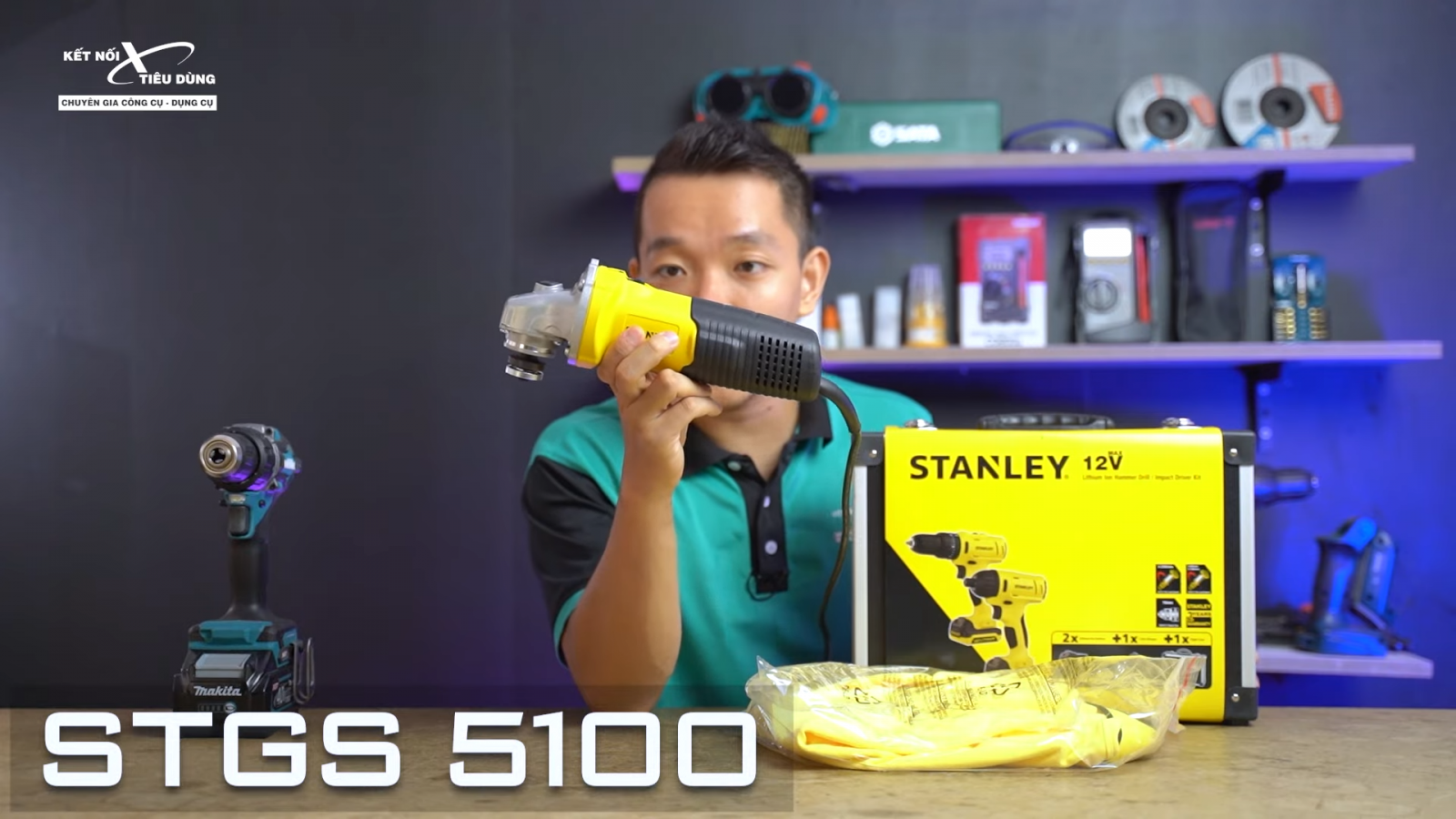 Review m&aacute;y m&agrave;i g&oacute;c rẻ nhất (580k) của Stanley - STGS5100: thiết kế ổn, phụ t&ugrave;ng tốt, bảo h&agrave;nh 2 năm