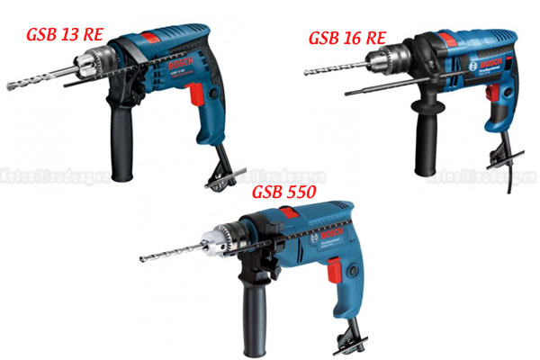 So sánh Bosch GSB 550, GSB 13RE và GSB 16RE - nên chọn máy nào