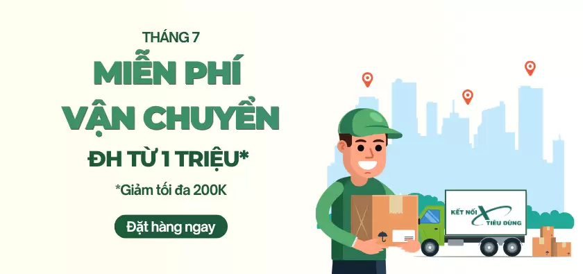 T7 - Freeship đơn 1 triệu, tối đa 200K