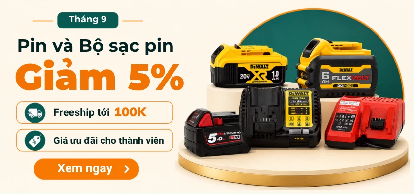 T9-Giảm 5% Pin và bộ sạc