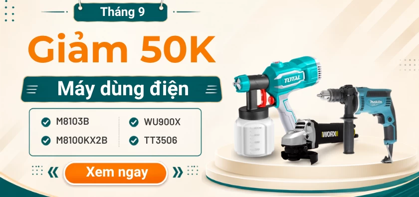 T9-Giảm 50K Máy Dùng Điện