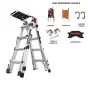 Thang nhôm rút chữa A Little Giant Epic M17 16817-875 (Có chân cân bằng và bộ 5 phụ kiện)
