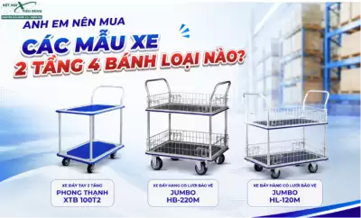 Xe đẩy hàng 4 bánh là gì? Ưu nhược điểm của xe đẩy hàng 4 bánh.