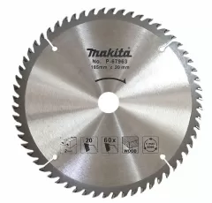 Lưỡi cưa cắt gỗ 60 răng Makita P-67963 (185mm)
