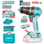 Máy khoan động lực dùng pin 20V Total TIDLI20558  (2 Pin 2.0Ah, 1 Sạc)