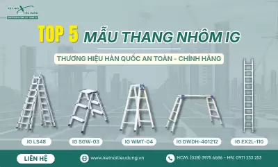 Top 5 Mẫu Thang Nhôm IG Thương Hiệu Hàn Quốc An Toàn, Chính Hãng