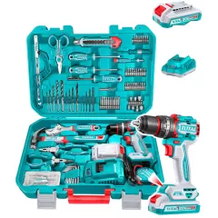 Bộ máy khoan động lực dùng pin 20V Total THKTHP11652 (165 món phụ kiện)