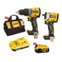 Combo Dewalt - Máy khoan DCD805N-KR + Máy vặn bu lông DCF921N-B1 + Sạc Nhanh DCB118-KR Tặng 1 Pin 20V 5.0Ah + Túi Đựng Dụng Cụ