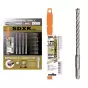 Mũi khoan bê tông 4 cạnh 10mm Unika SDXK10.0x160 (SDS-Plus)