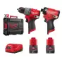 SPECIAL M12 COMBO 1 Milwaukee - Máy khoan M12 FID2 + Máy vặn vít M12 FPD2 + 2 Pin 12V 2.0Ah + Đế sạc 12V