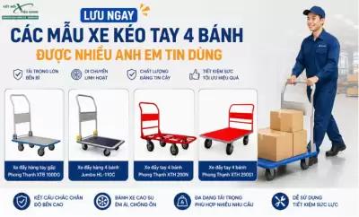 Lưu ngay các mẫu xe kéo tay 4 bánh được nhiều Anh em tin dùng